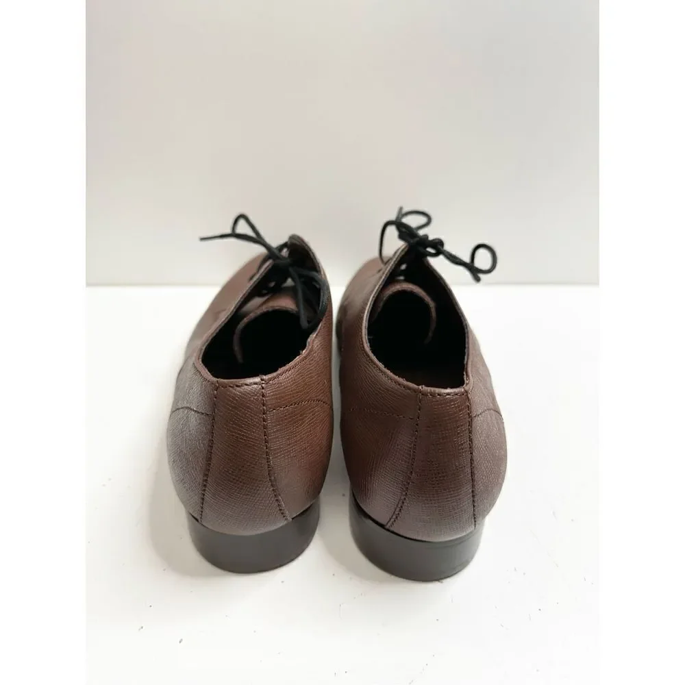 BP Derby Shoes Mens Size 9.5 Brown‎ Textured Leather Plain Toe Shoes NEW